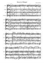 Away in a Manger for String Quartet: Score and Parts
